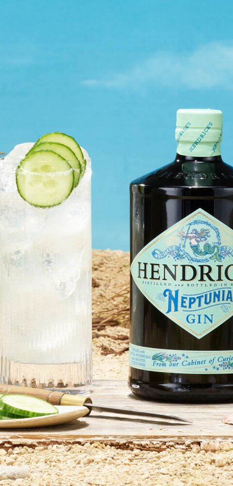 Hendrick's Gin Neptunia Fizz Cocktail